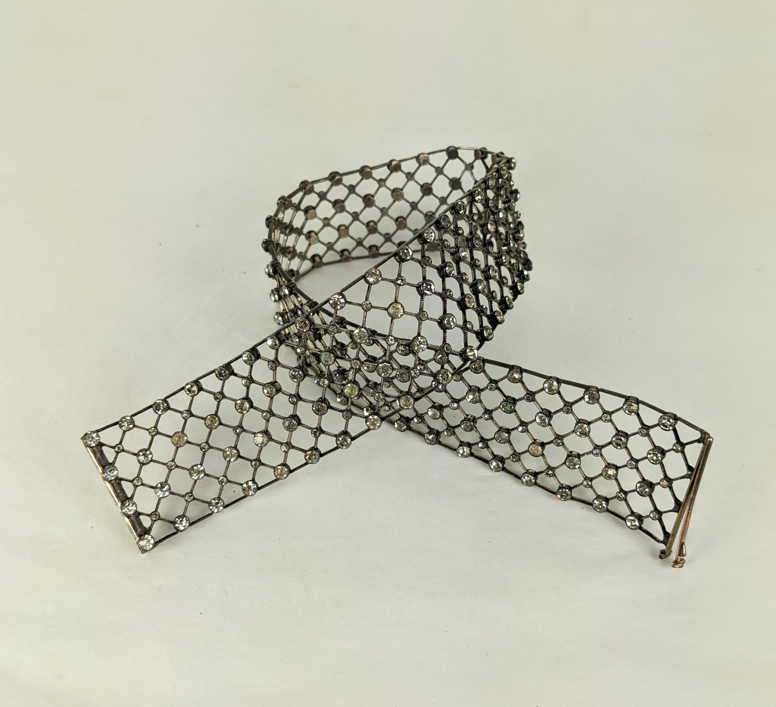 Edwardianisches durchbrochenes Paste-Kragen im Angebot 3