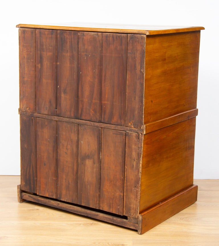 Edwardian Pine Plans Chest Of Drawers At 1stdibs