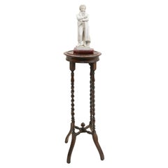 Edwardian Plant Stand Pedestal Table Barley Twist