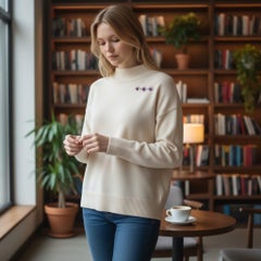 Edwardian Platinum 18k Yellow Gold, Heart shaped Amethyst & Diamond Brooch 1910