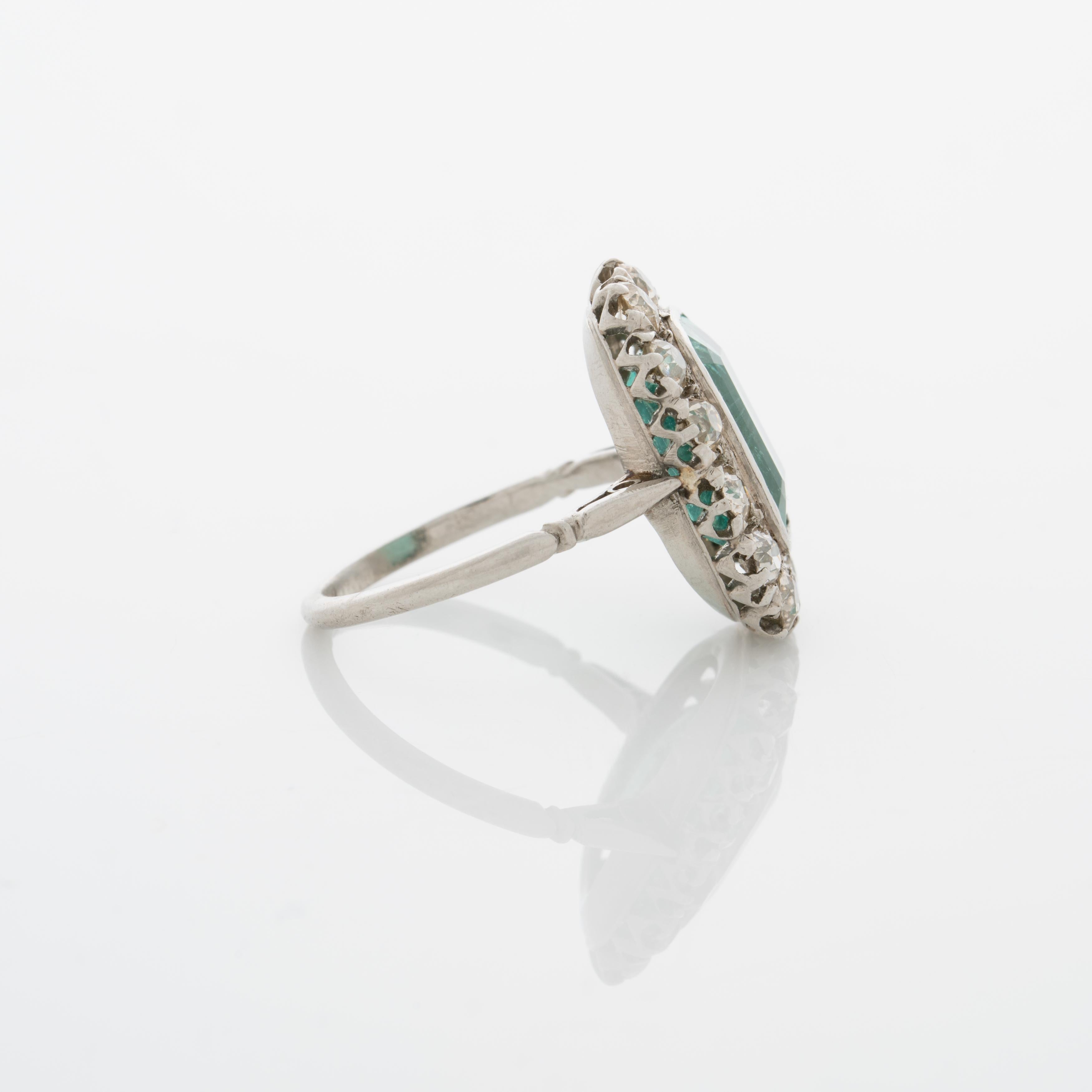 4.5 carat emerald cut diamond ring