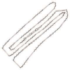 Edwardian Platinum Chain Necklace