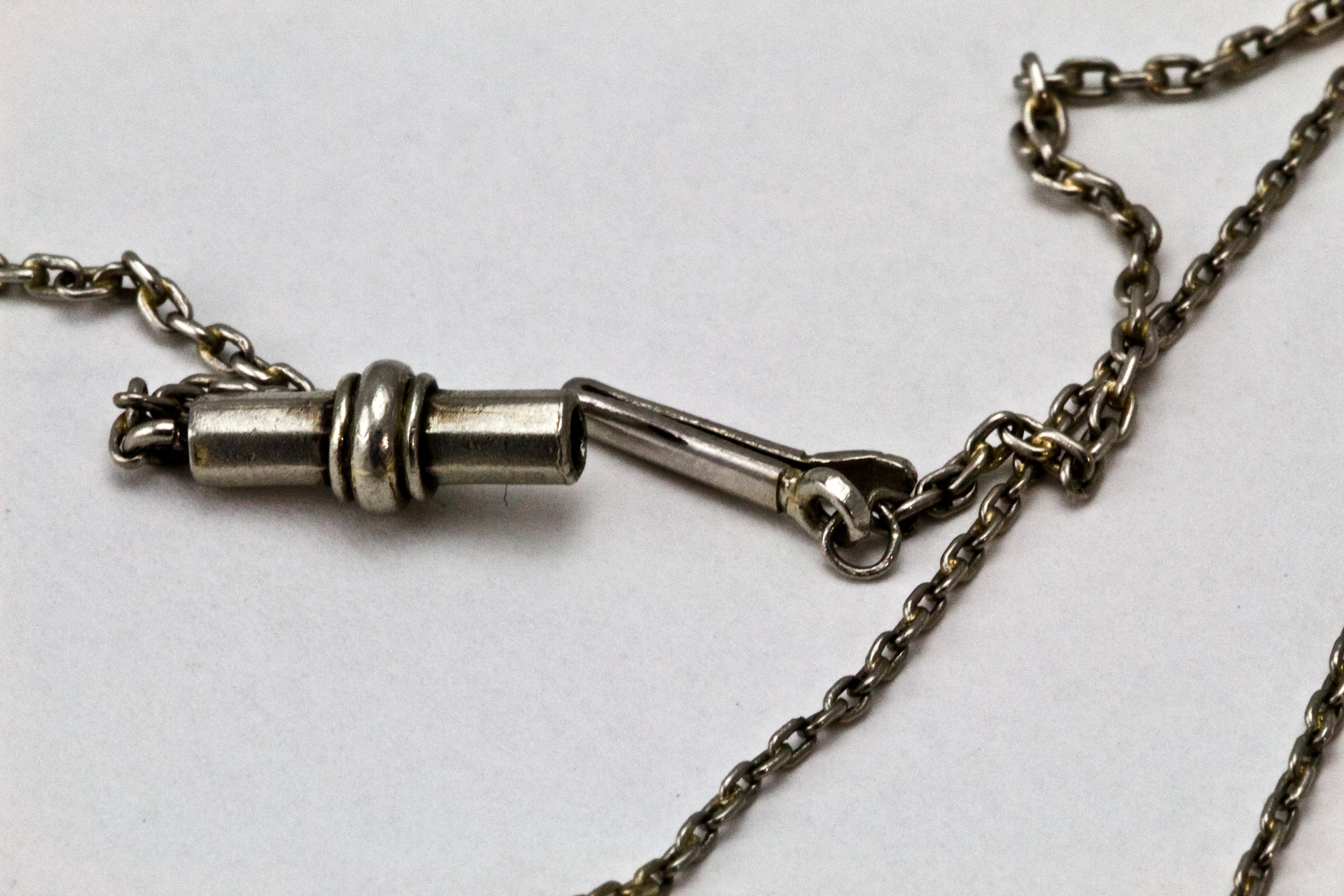 Collana edoardiana in platino con diamanti e perle a doppio filo in vendita 1