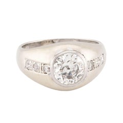 Edwardian Platinum Diamond Engagement Ring 1.65ct