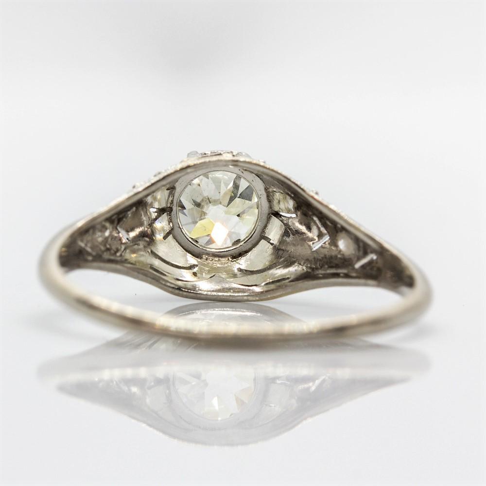 edwardian platinum diamond ring