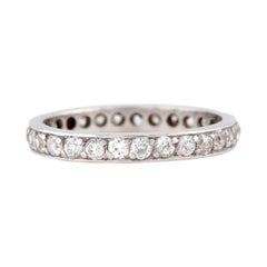 Edwardian Platinum Diamond Eternity Band