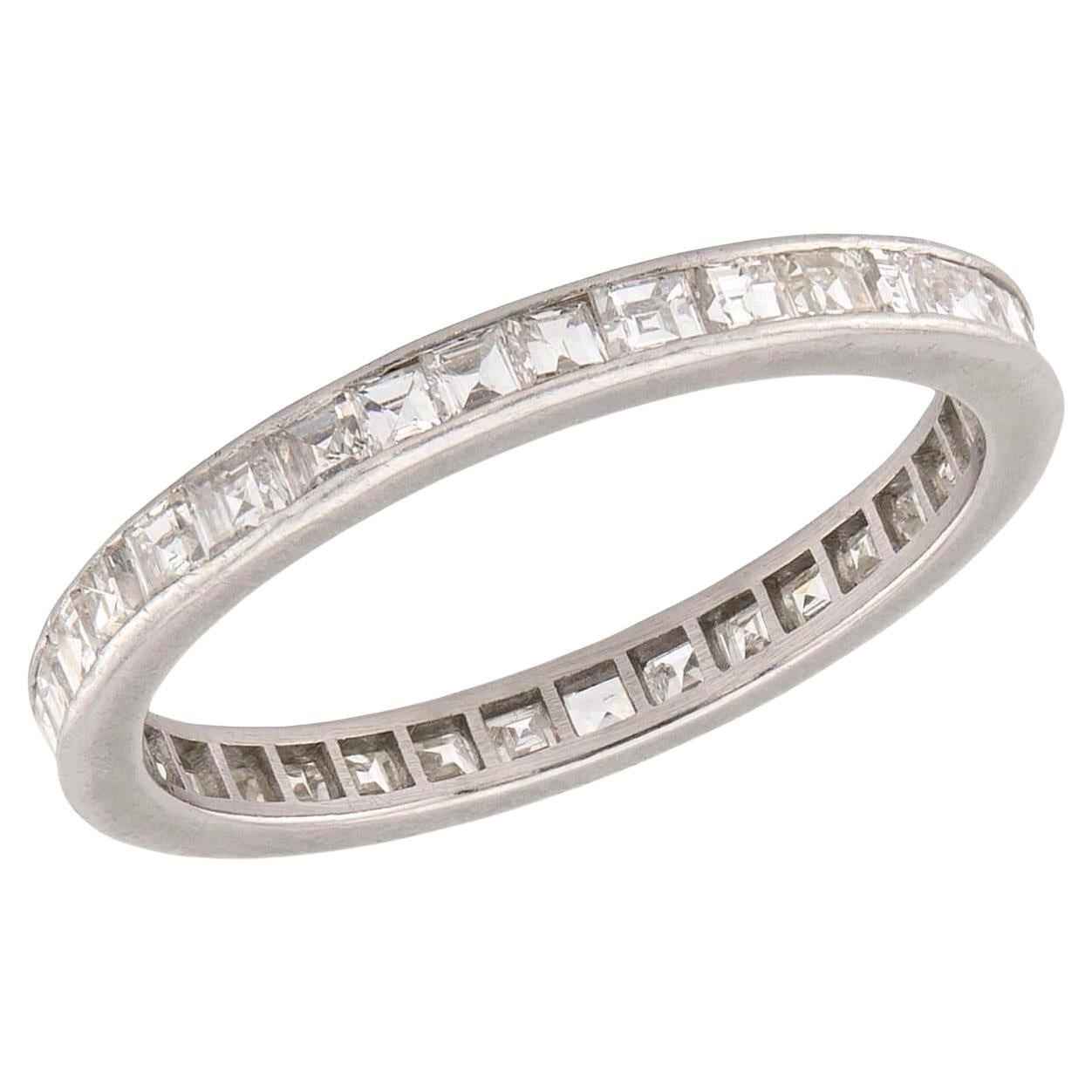Edwardian Platinum Diamond Eternity Band