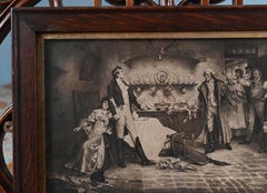 Edwardian Print The Elopement Antique Sepia-tone