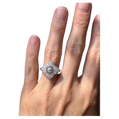 Antique Edwardian Quatrefoil Diamond Ring