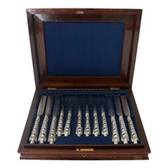 Antique Edwardian Renaissance Revival English Desert Set