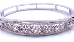 Edwardian Retrofitted Diamond Bangle Bracelet