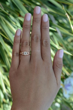 Edwardian Revival 1 Ctw Old European Cut Diamond Rose Gold Engagement Ring