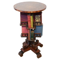 Mesa de libro giratoria eduardiana Lado de lectura Caoba 1900