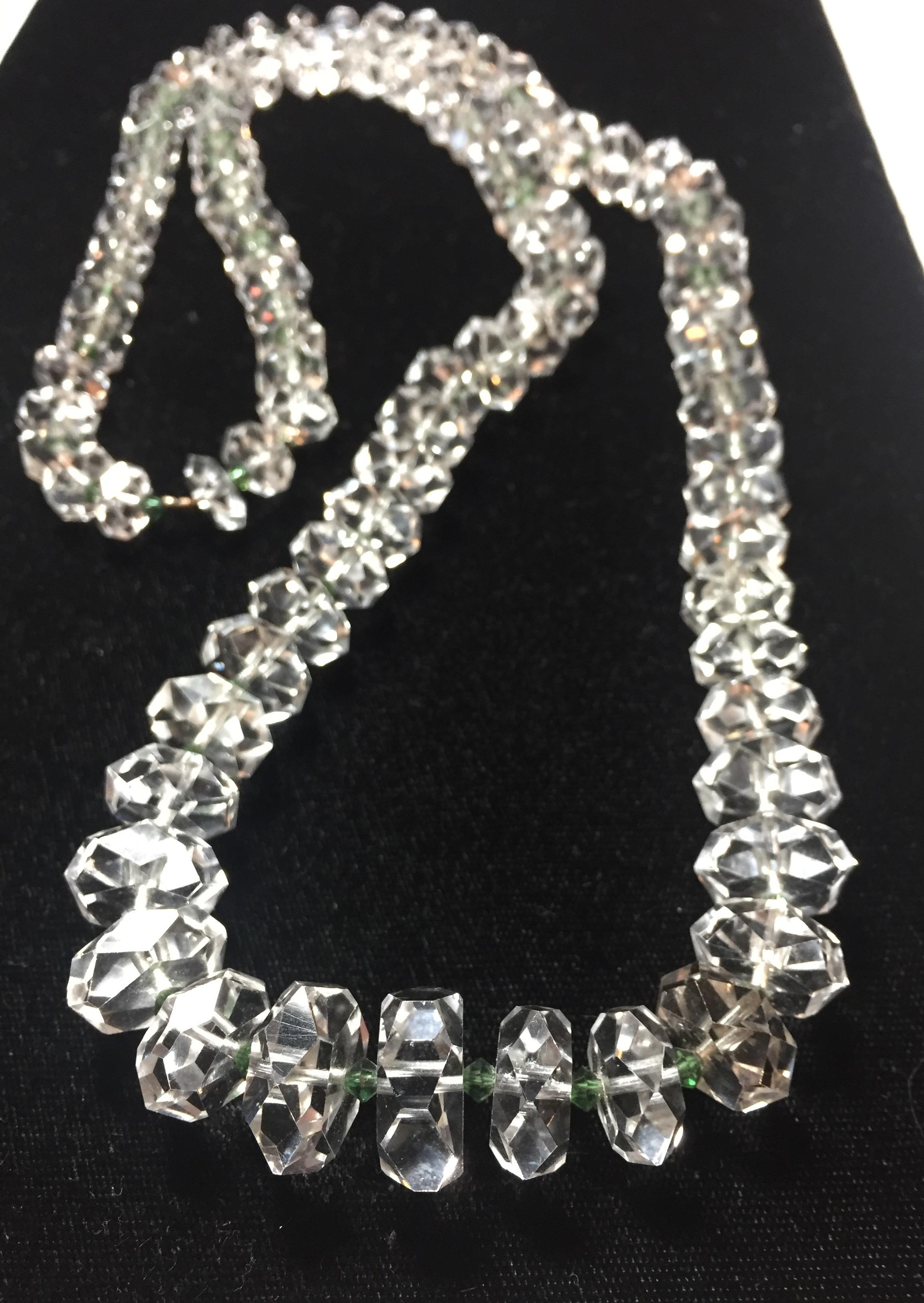 Edwardian Rock Crystal Necklace, Opera Length Circa 1910 12