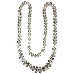 Edwardian Rock Crystal Necklace, Opera Length Circa 1910