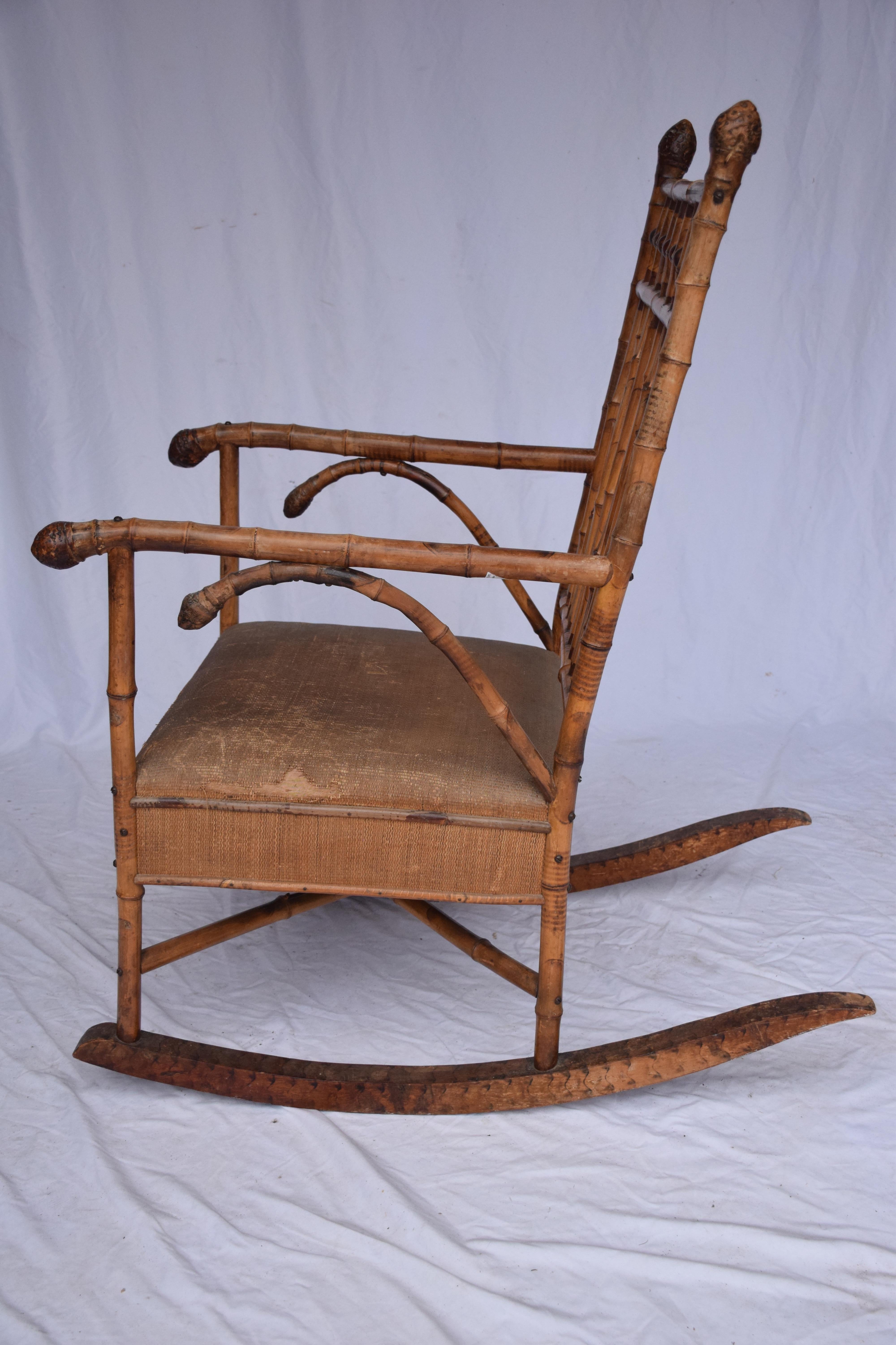 Edwardianischer Schaukelstuhl im Angebot 4
