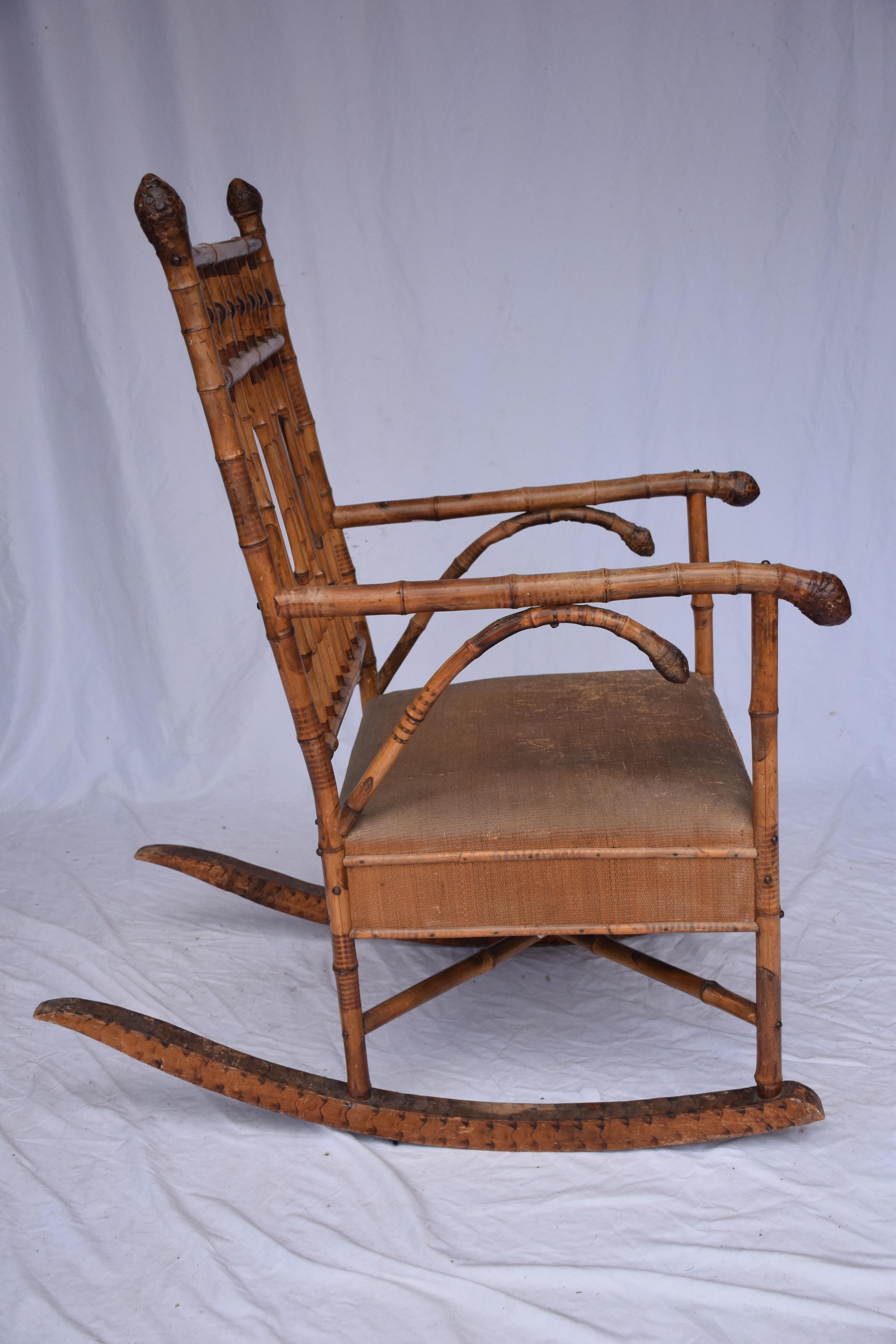 Edwardianischer Schaukelstuhl im Angebot 1