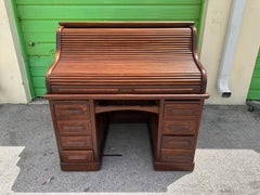 Edwardian Roll Top Desk, Circa 1910