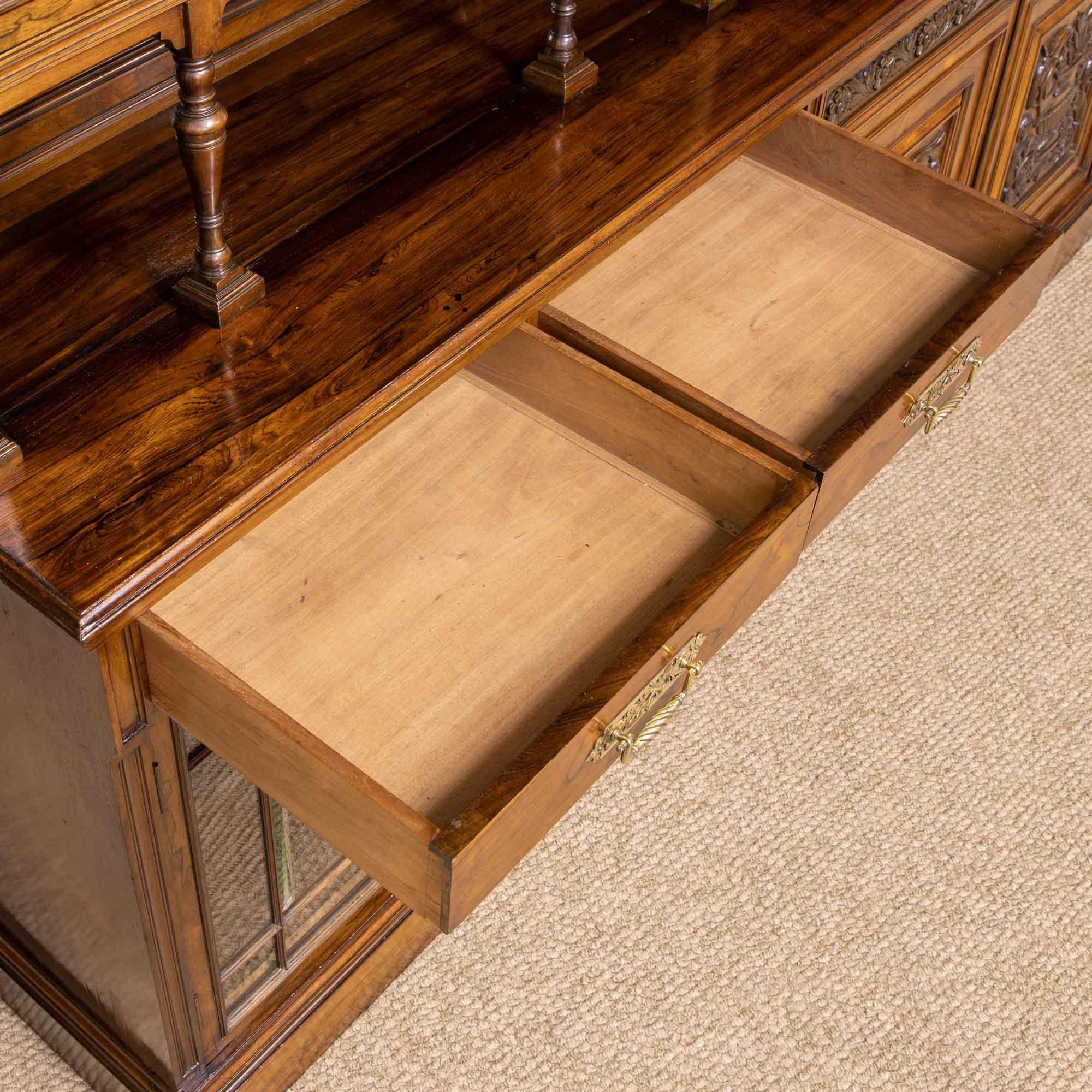 Edwardian Rosewood Bookcase from Harrods Manchester 10