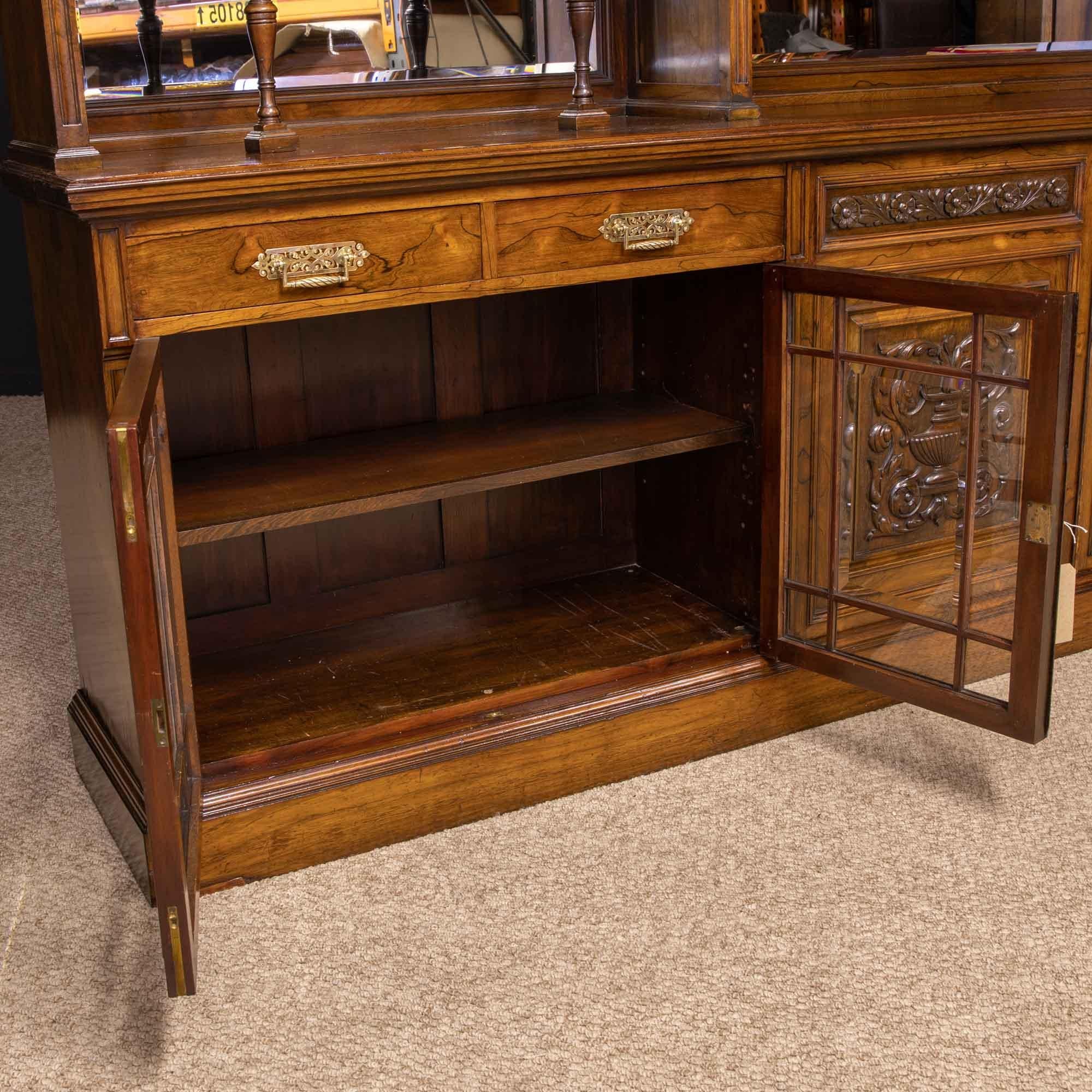 Edwardian Rosewood Bookcase from Harrods Manchester 12