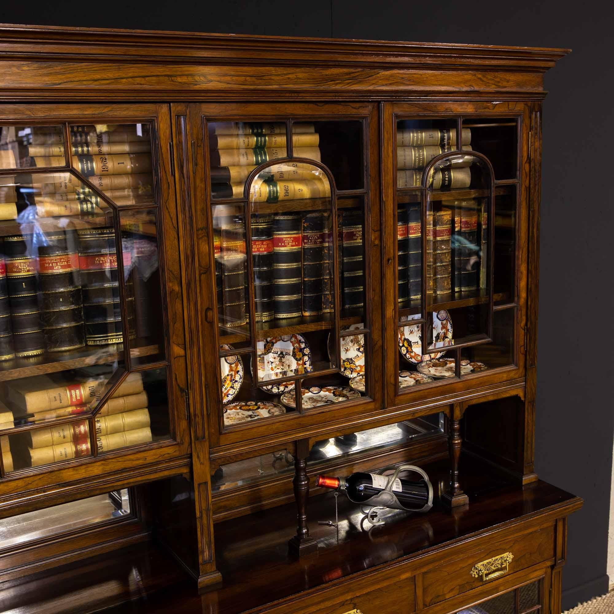 European Edwardian Rosewood Bookcase from Harrods Manchester