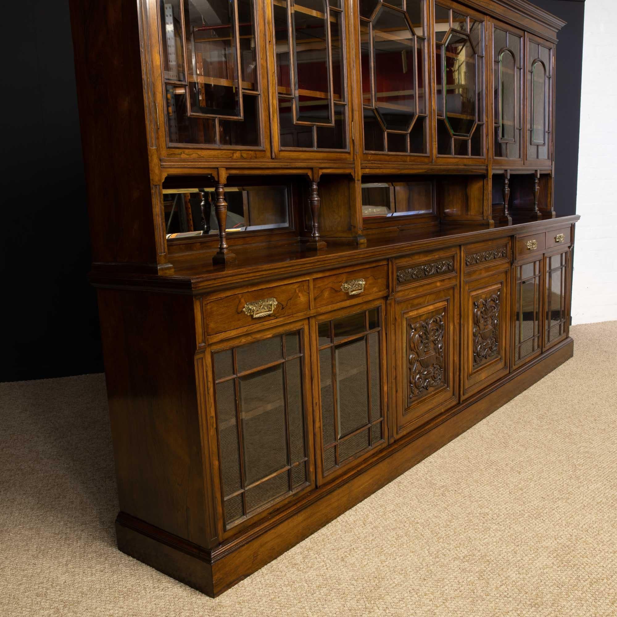 Edwardian Rosewood Bookcase from Harrods Manchester 2