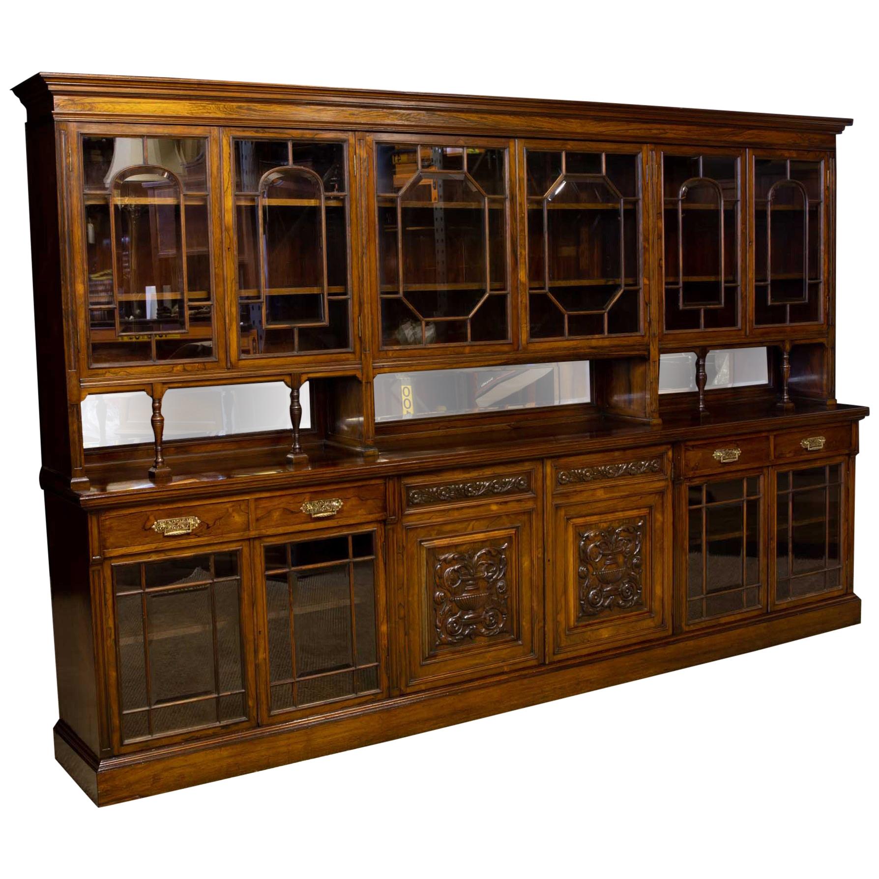Edwardian Rosewood Bookcase from Harrods Manchester