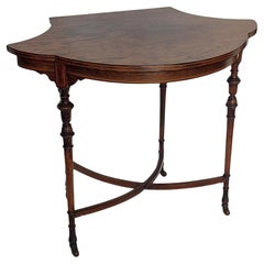 Mesa auxiliar eduardiana de palisandro de Shoolbred & Co