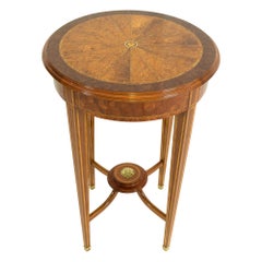 Edwardian Round Marquetry Side Table from England