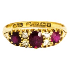 Edwardian Ruby and 18 Carat Gold Ring