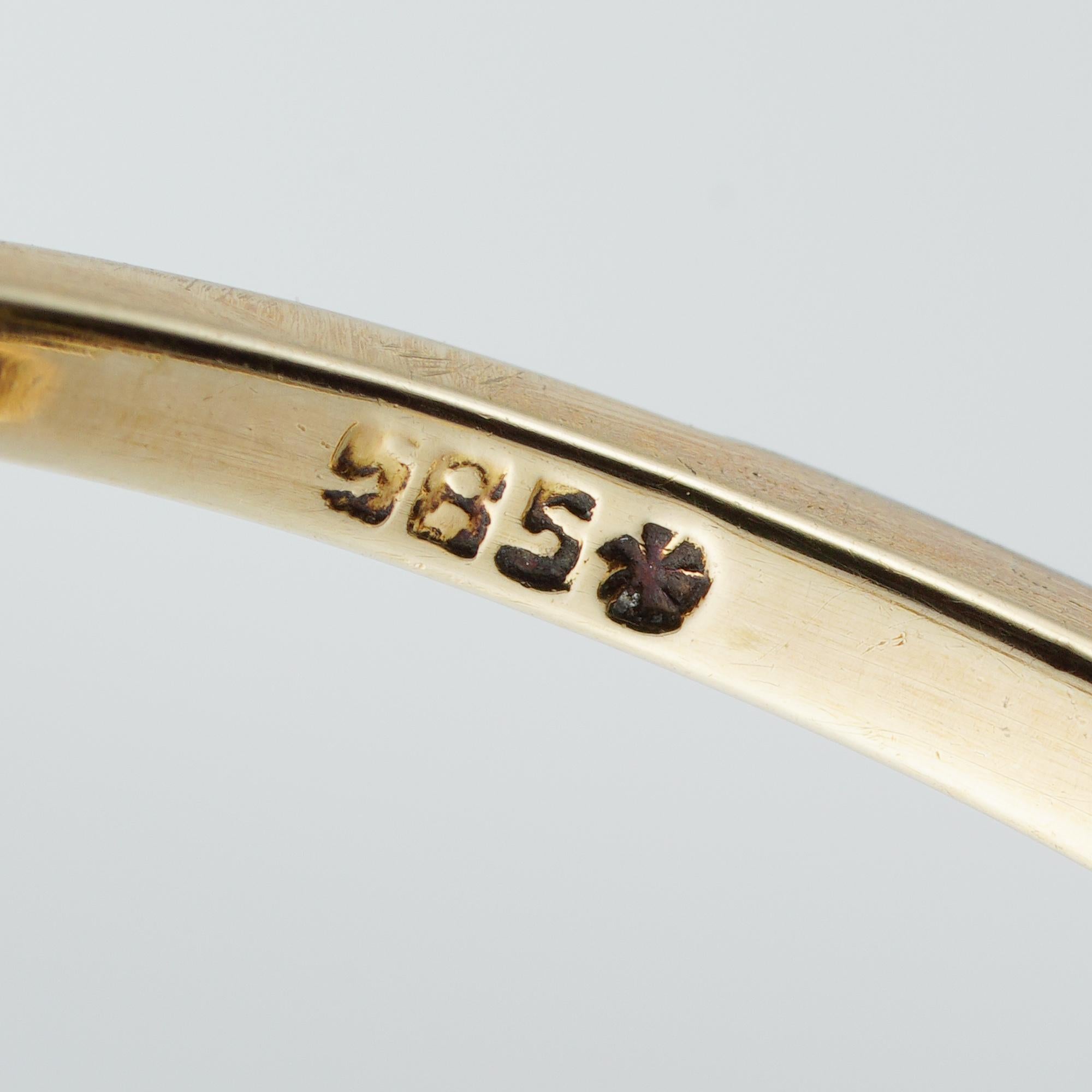 Edwardianischer Rubin- und Diamant-Cluster-Ring für Damen oder Herren