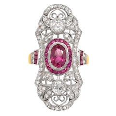 Edwardian Ruby and Diamond Ring