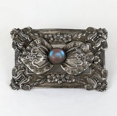 Edwardian Saphiret Glass Sash Pin
