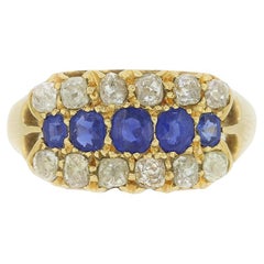 Antique Edwardian Sapphire and Diamond Ring