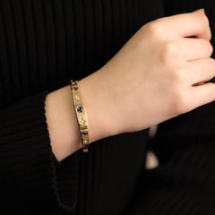 Edwardian Sapphire & Diamond Bangle Circa 1910