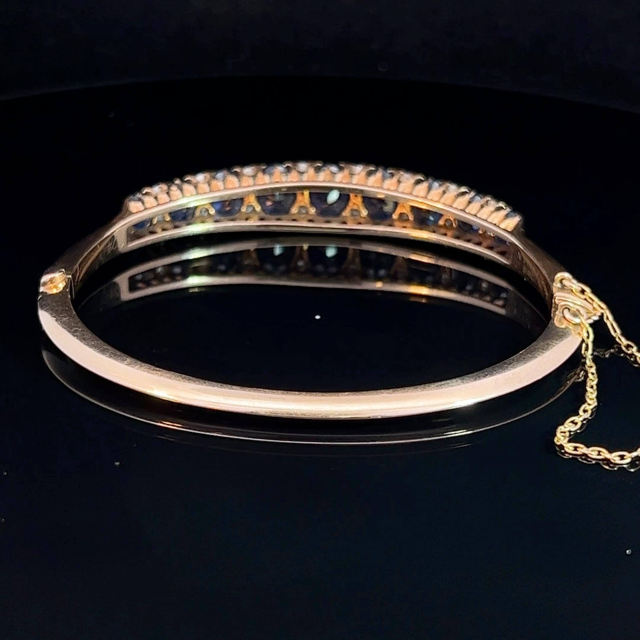 Bracelet édouardien en saphir et diamant Circa 1910 Unisexe en vente
