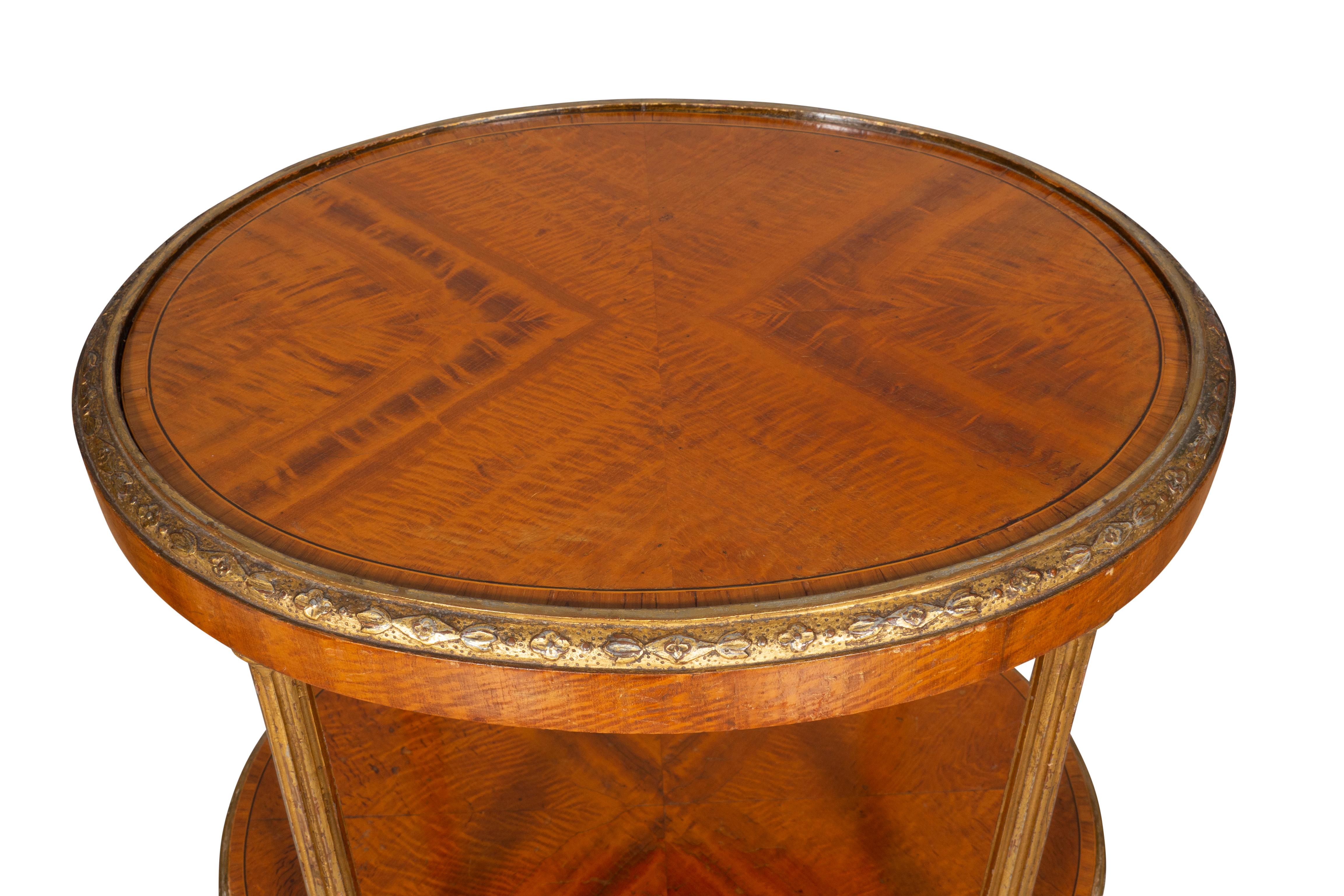 Edwardian Satinwood and Gilded Table For Sale 4