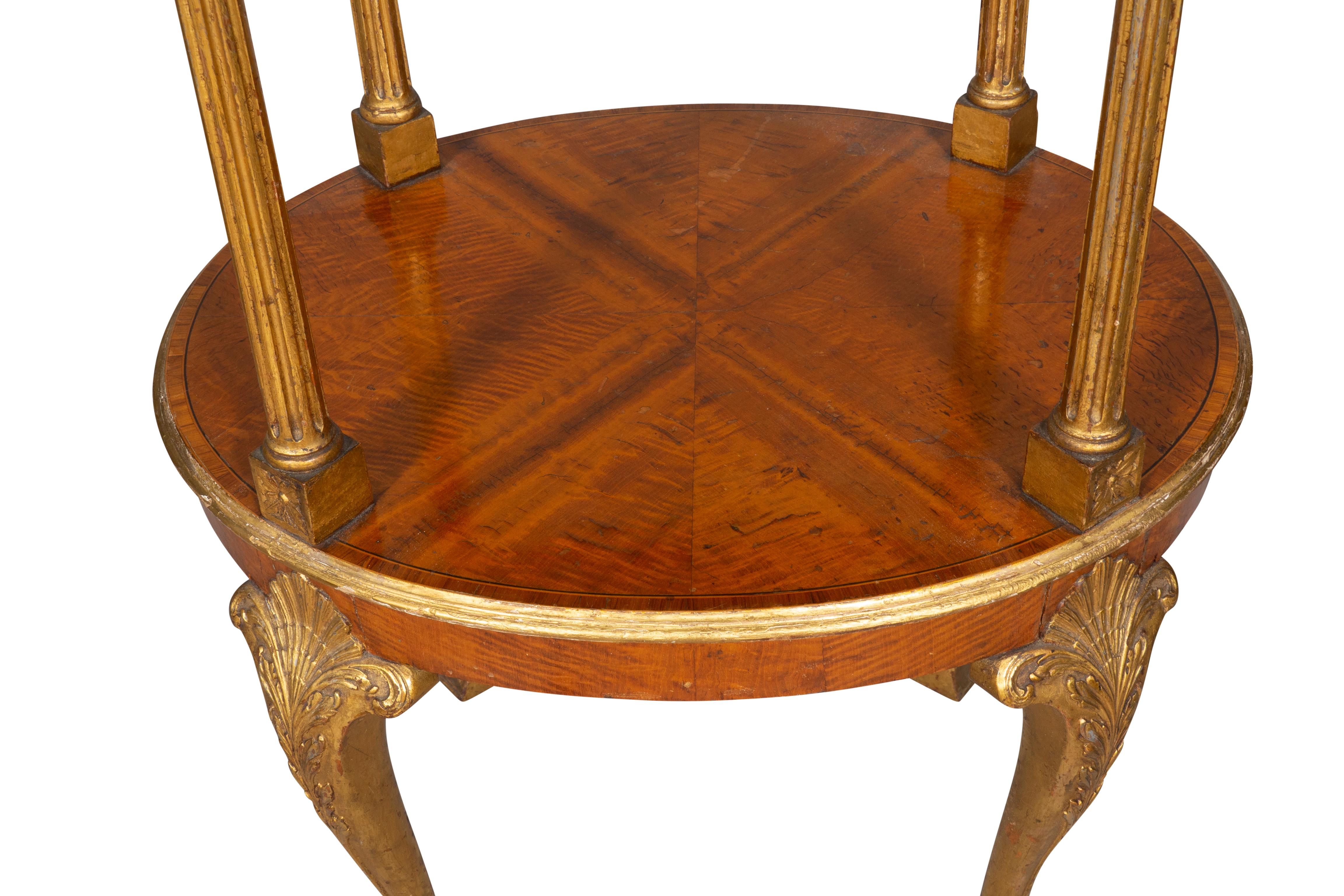 Edwardian Satinwood and Gilded Table For Sale 7