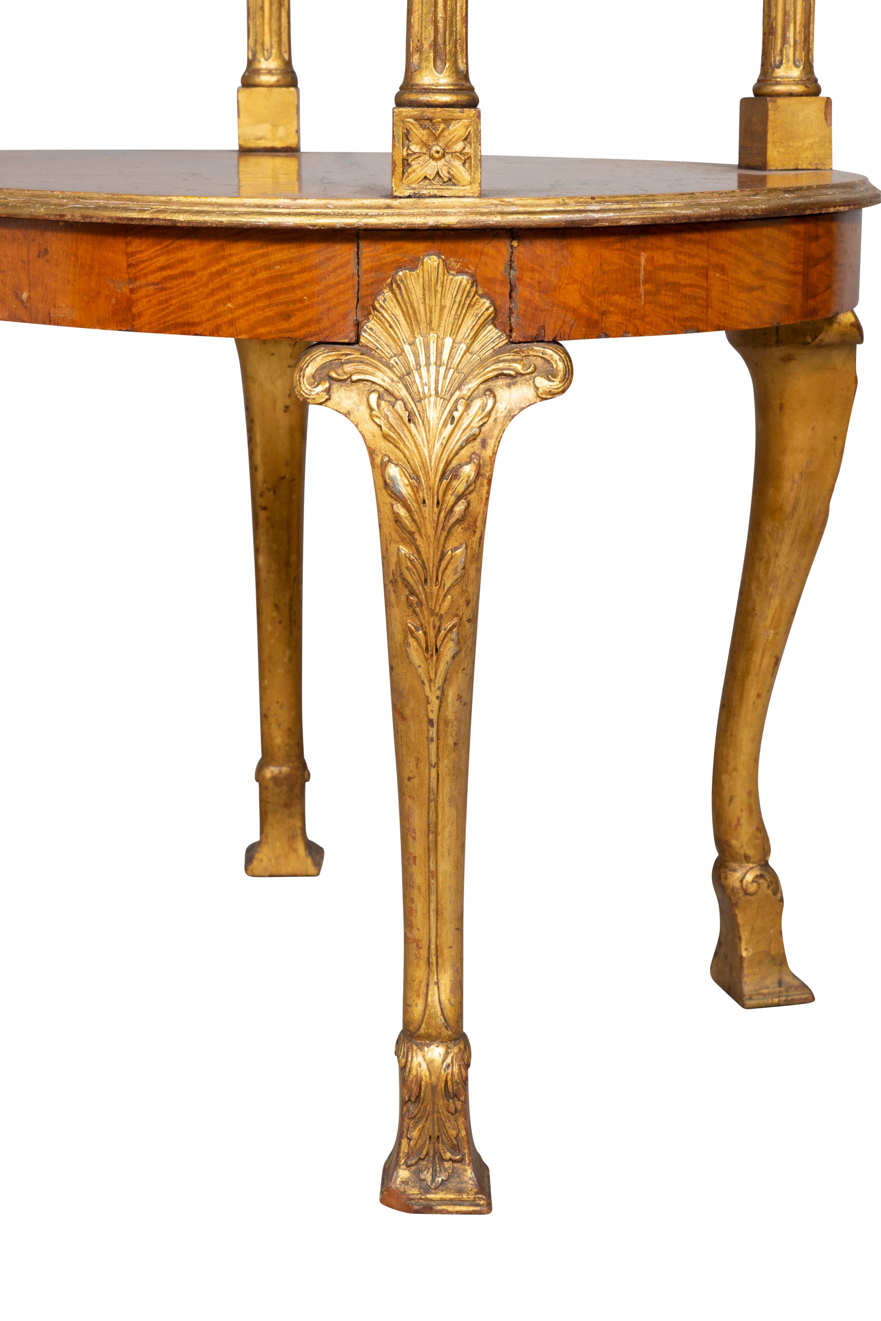 Edwardian Satinwood and Gilded Table For Sale 1