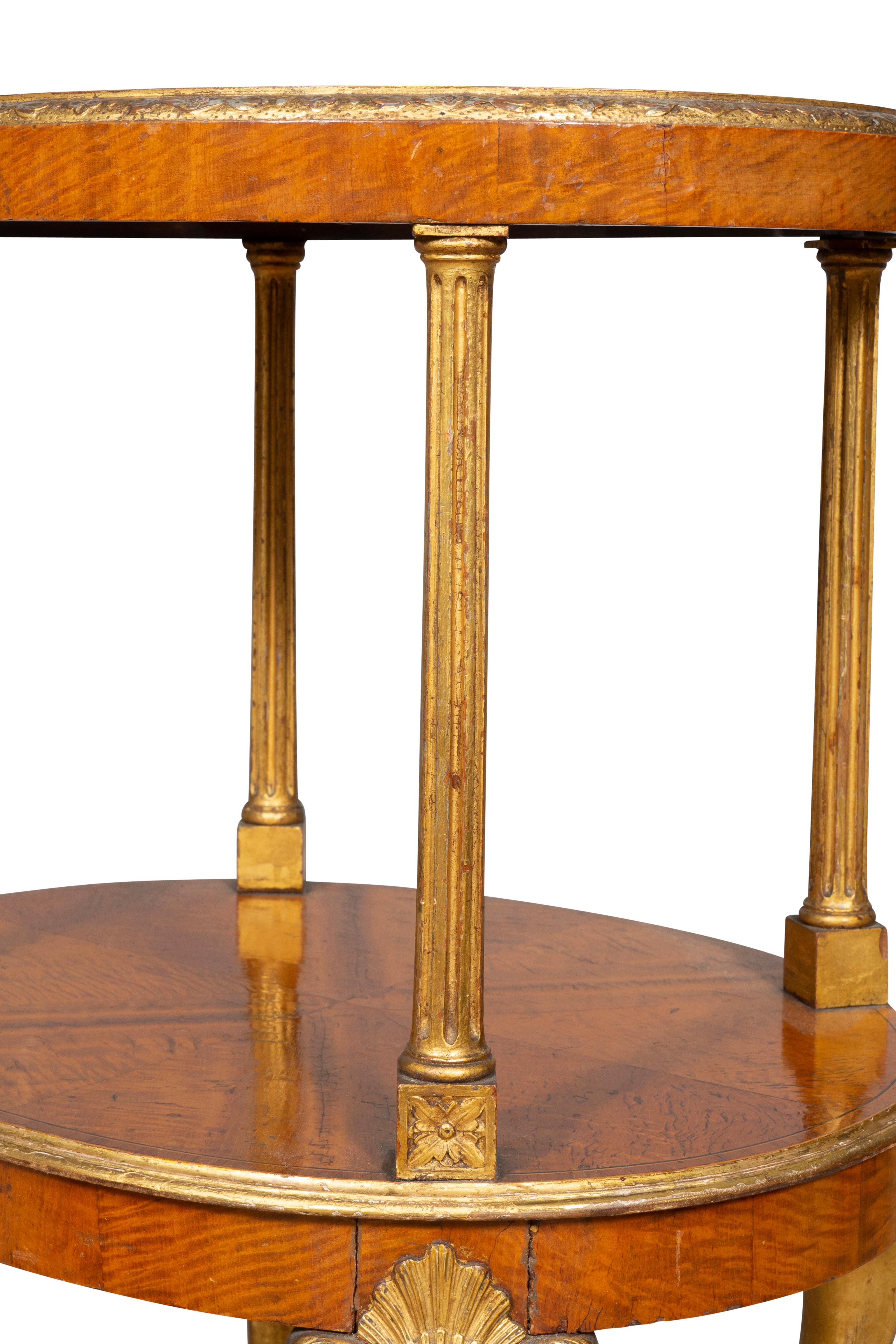 Edwardian Satinwood and Gilded Table For Sale 2