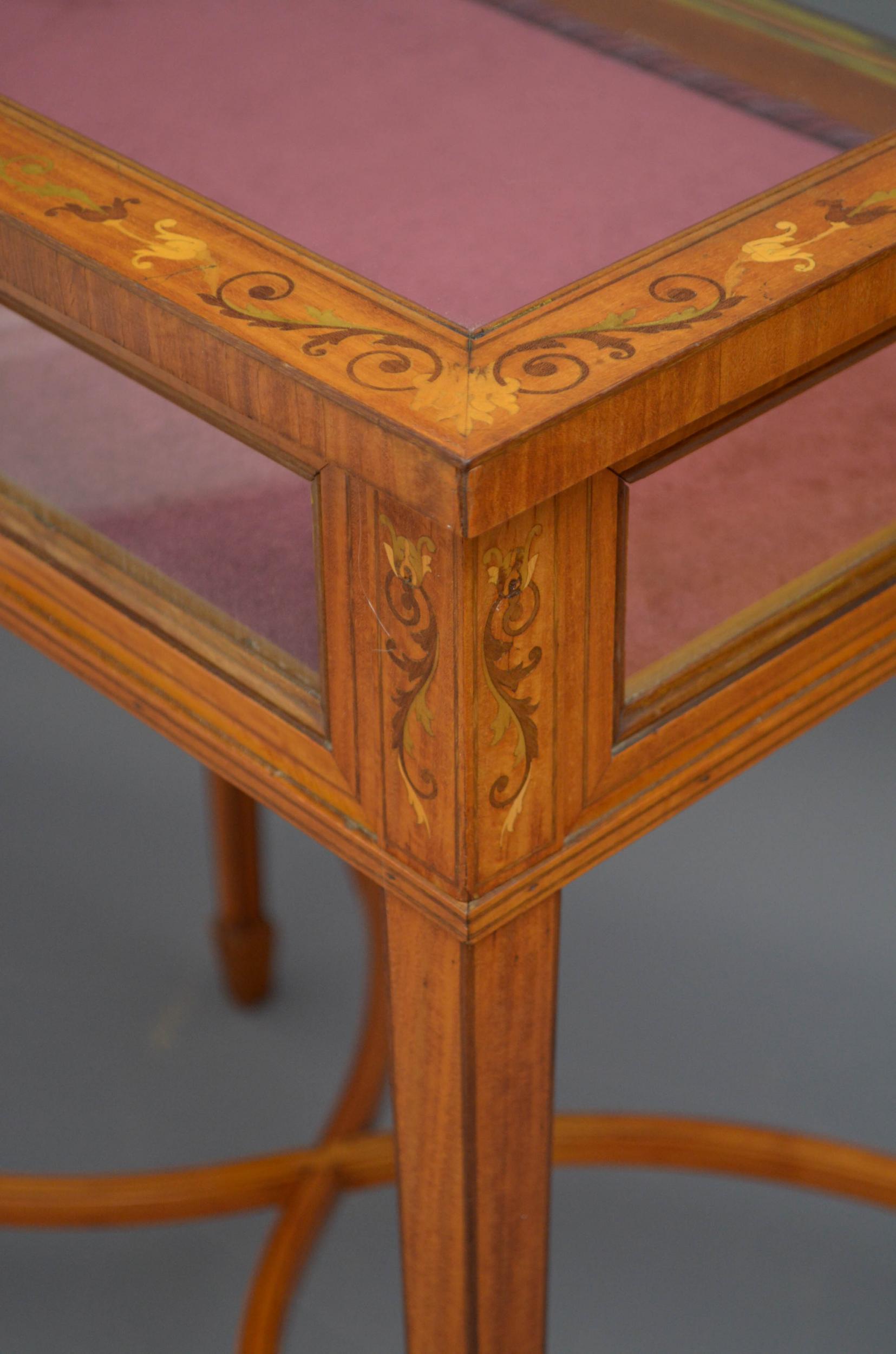 Edwardian Satinwood and Inlaid Bijouterie Table 4