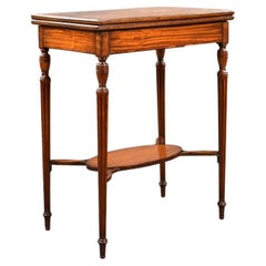 Edwardian Satinwood Card Table