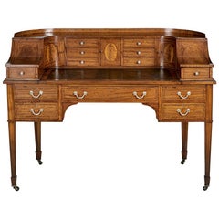 Edwardian Satinwood Carlton House Desk