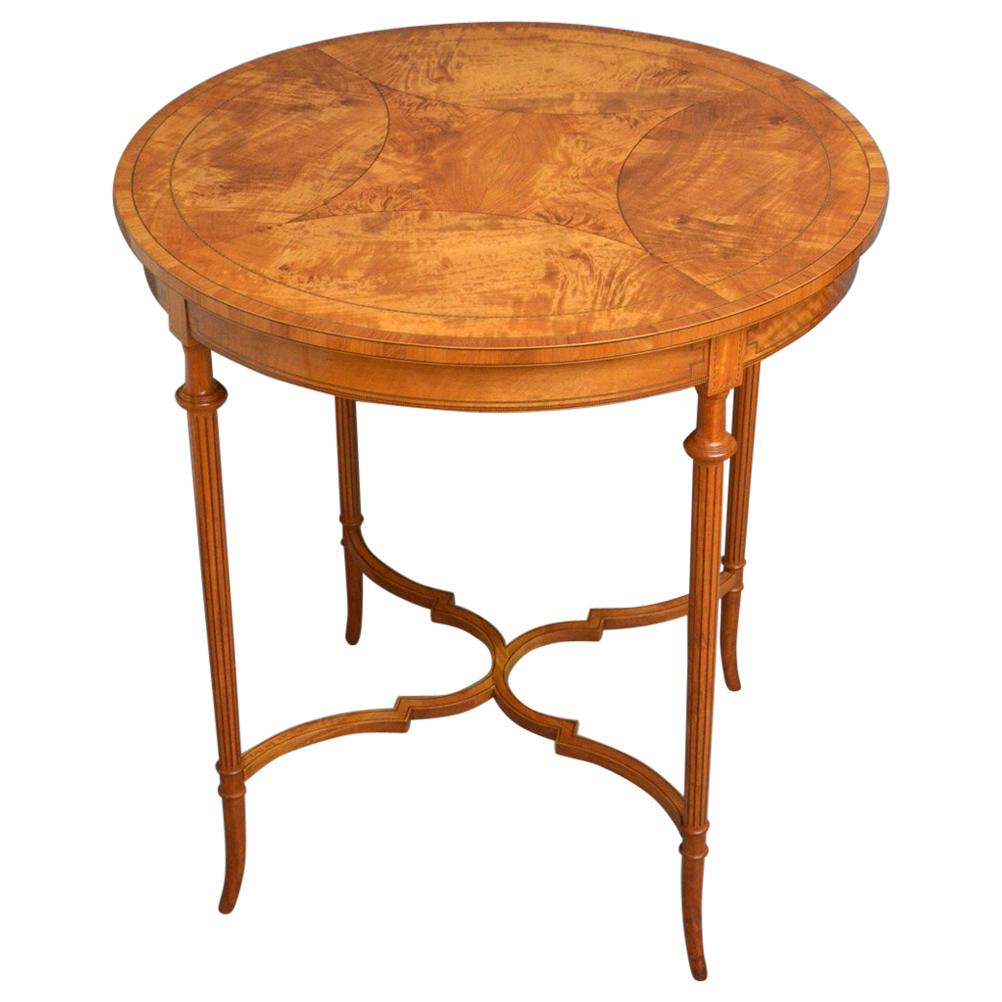 Edwardian Satinwood Centre Table