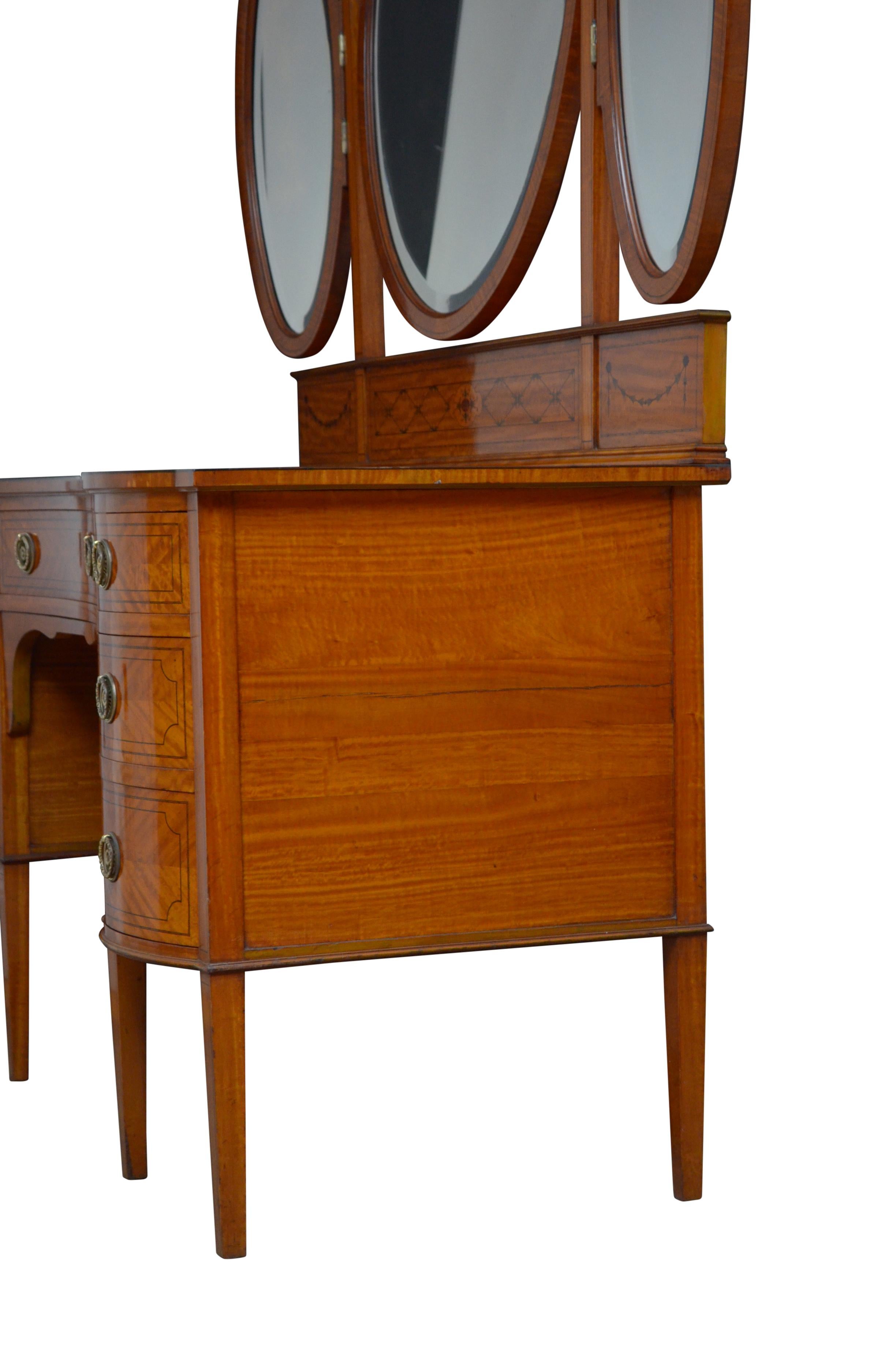 Edwardian Satinwood Dressing Table 11