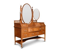 Edwardian Satinwood Dressing Table