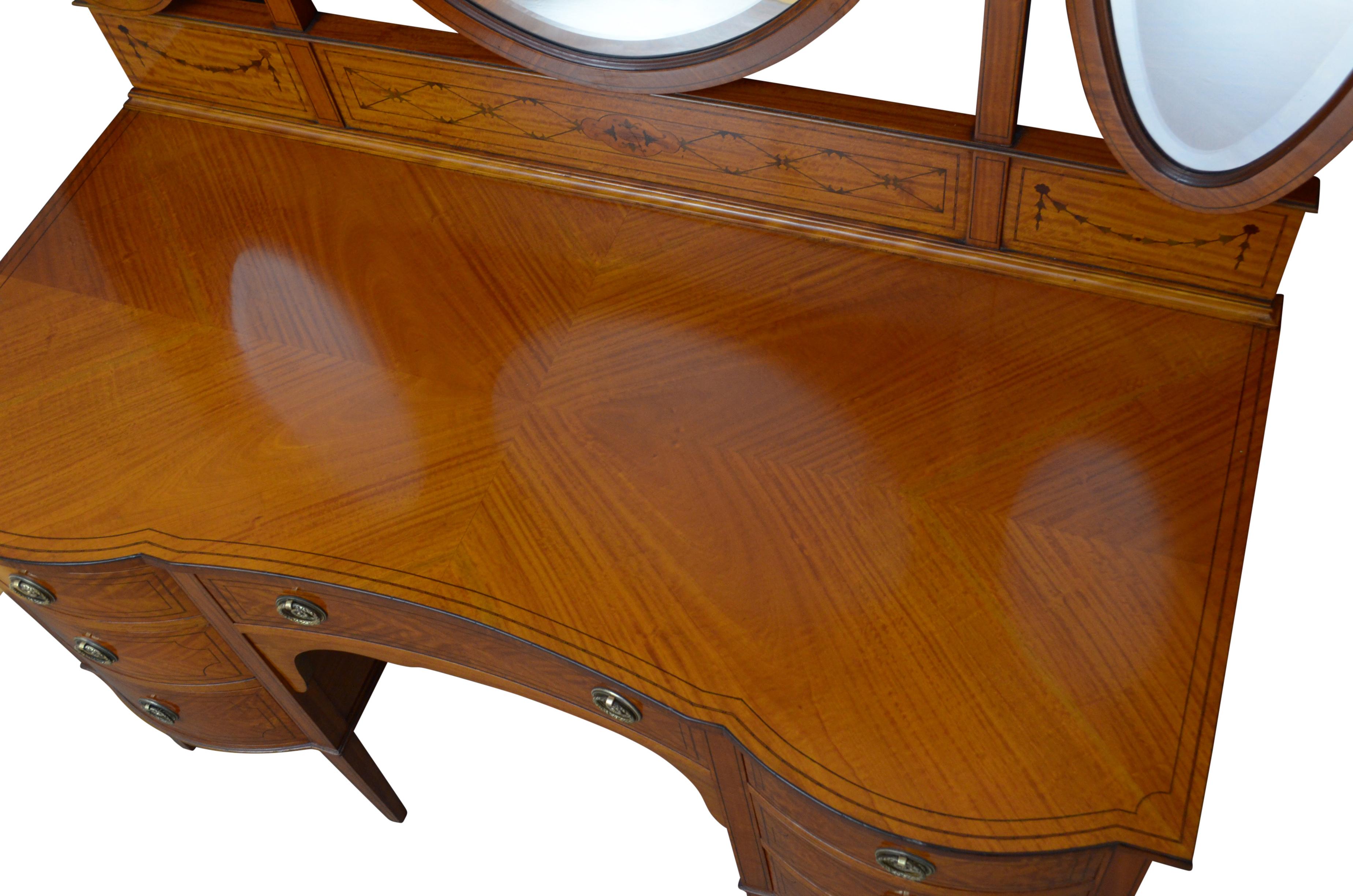 Edwardian Satinwood Dressing Table 3