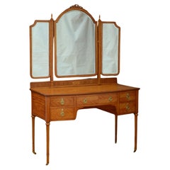 Used Edwardian Satinwood Dressing Table