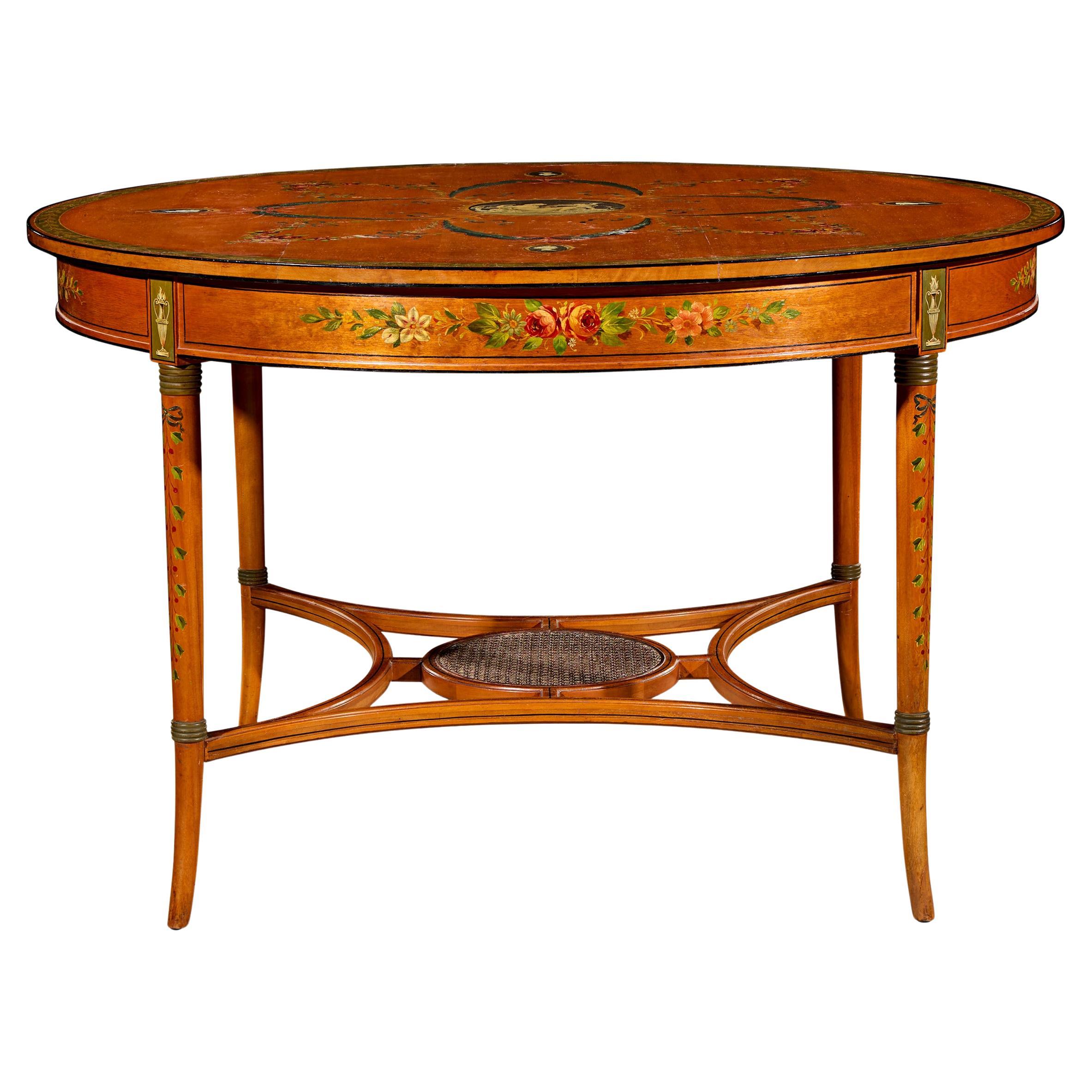 Edwardian Satinwood Table