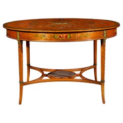 Edwardian Satinwood Table